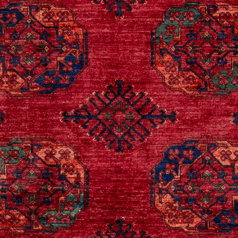 Tappeto afgano - Kunduz - 241 x 174 cm - rosso