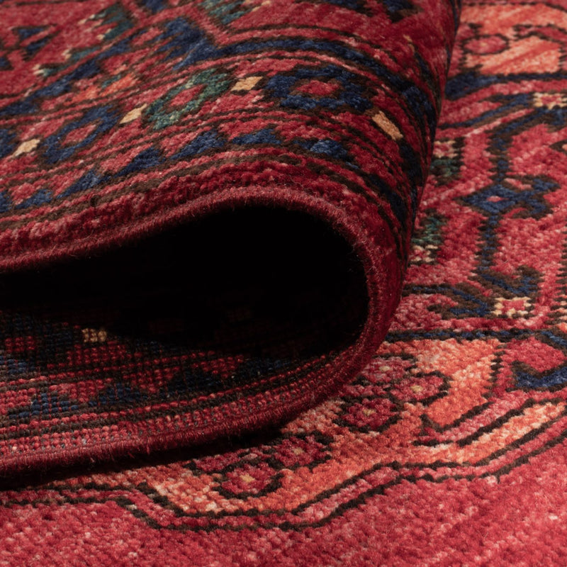 Tappeto afgano - Kunduz - 241 x 174 cm - rosso