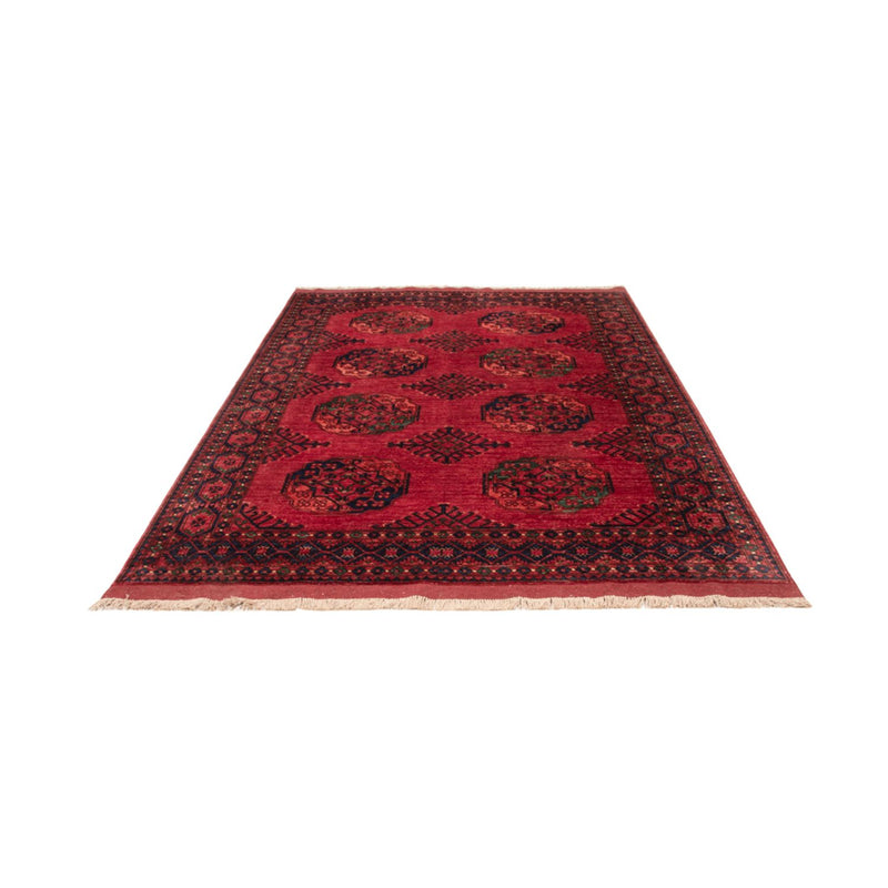 Tappeto afgano - Kunduz - 241 x 174 cm - rosso