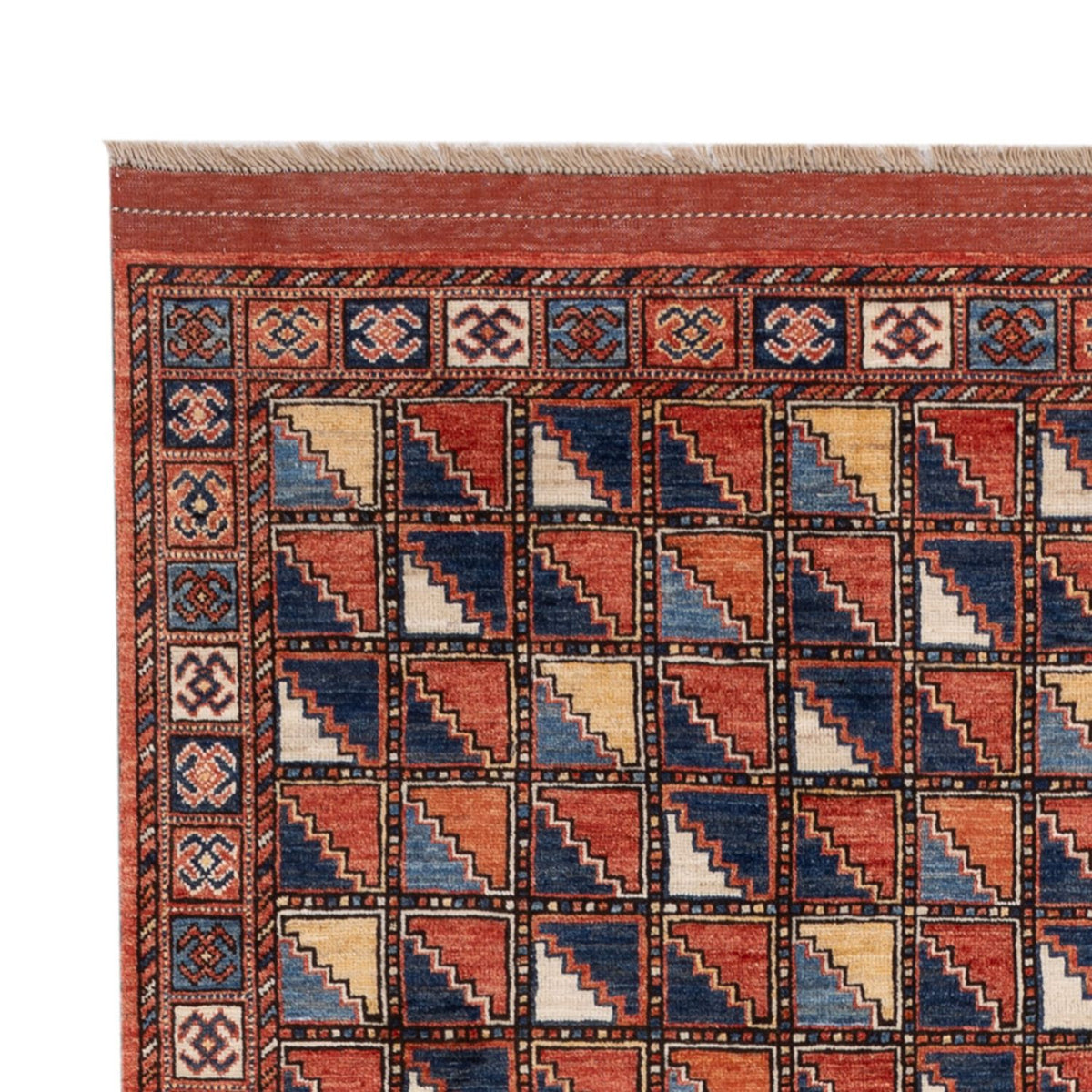 Tappeto afgano - 215 x 176 cm - multicolore