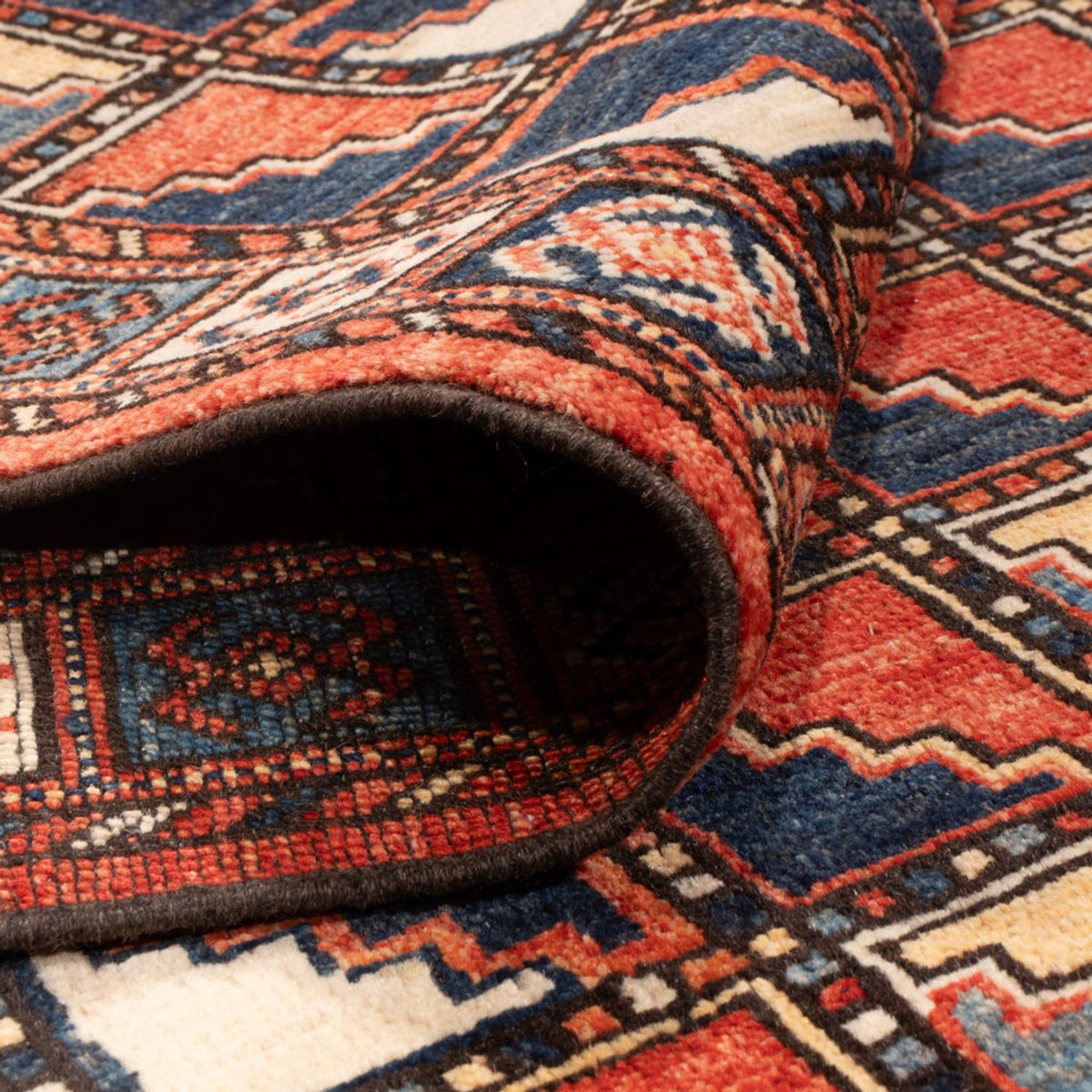 Tappeto afgano - 215 x 176 cm - multicolore