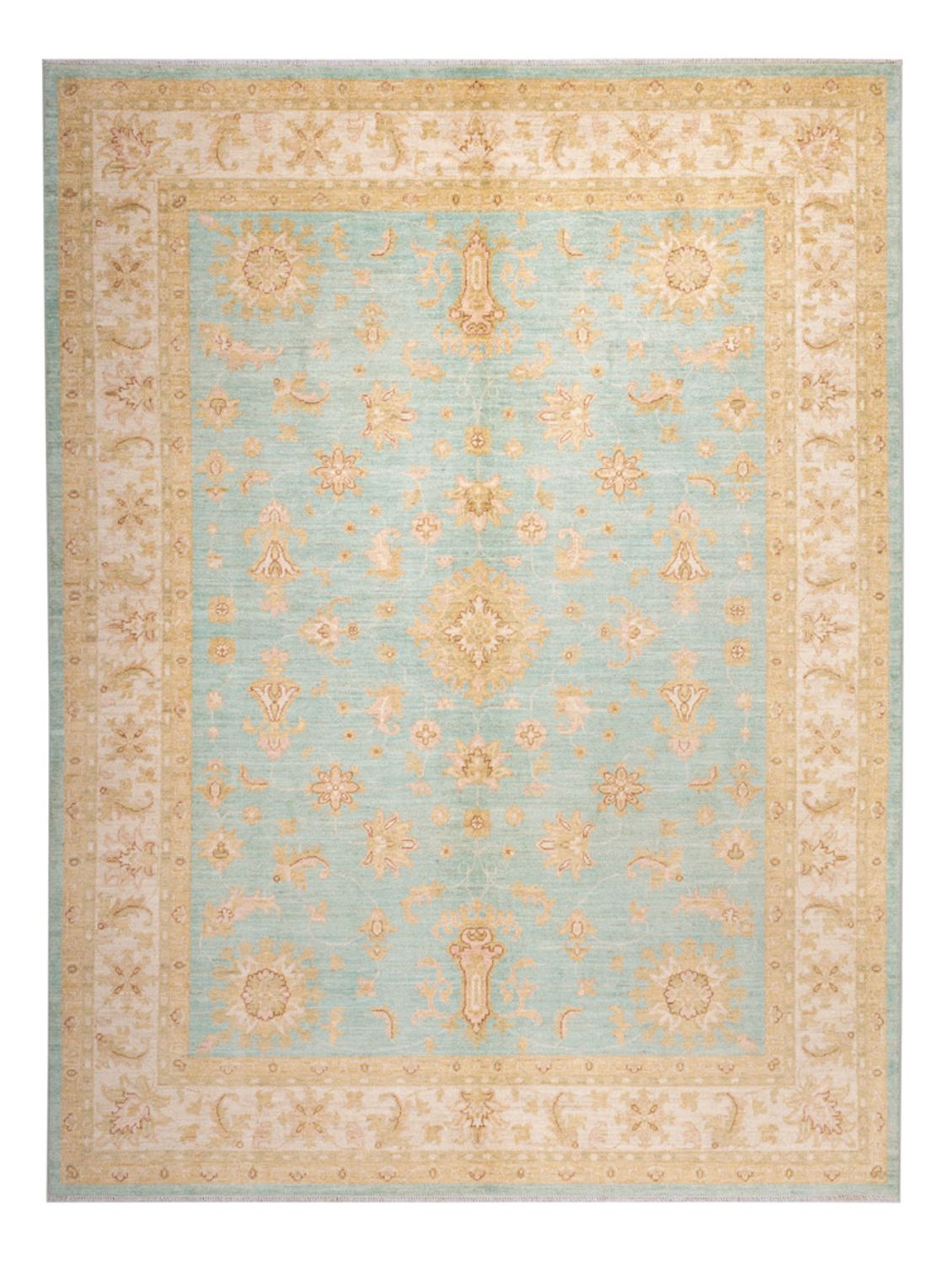 Tappeto Ziegler - 287 x 211 cm - turchese