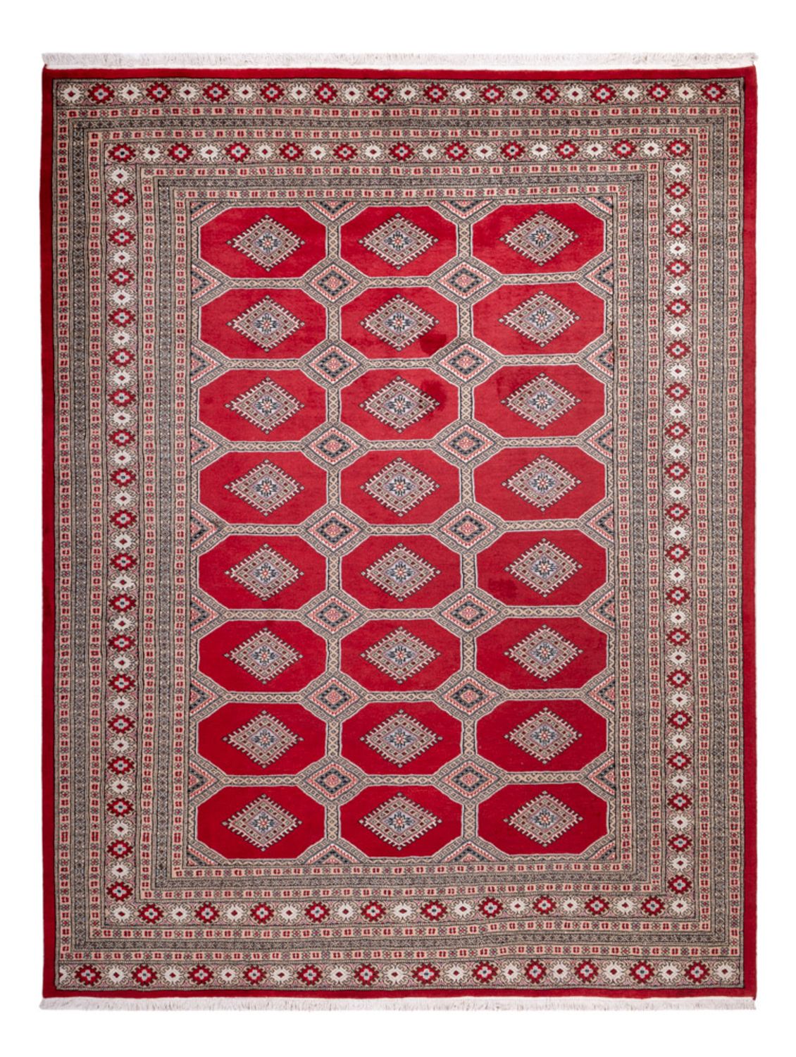 Tappeto afgano - Bukhara - 287 x 220 cm - rosso