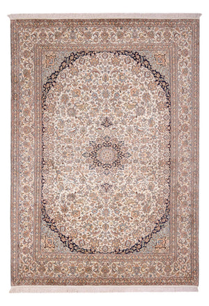 Tappeto di seta - Seta del Kashmir - 309 x 213 cm - sabbia