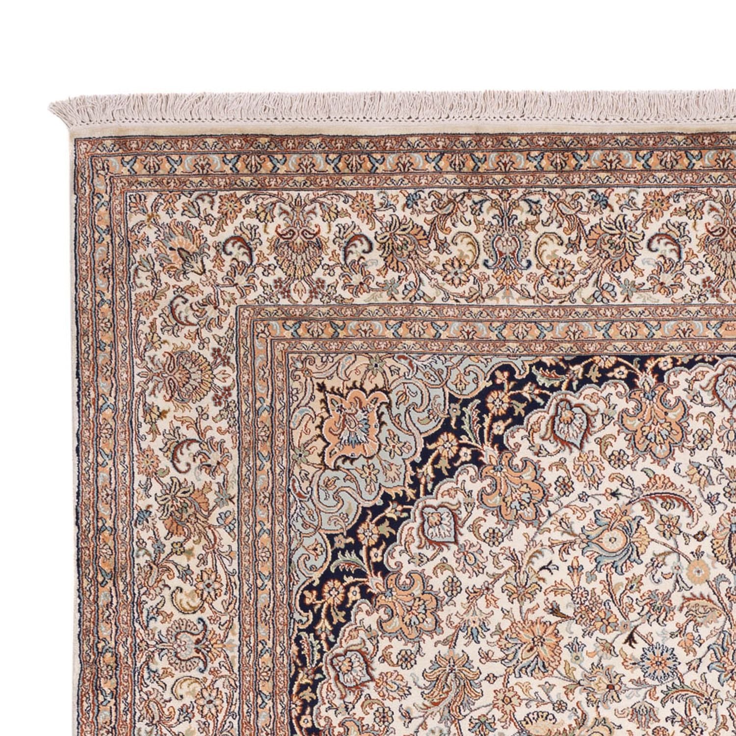 Tappeto di seta - Seta del Kashmir - 309 x 213 cm - sabbia