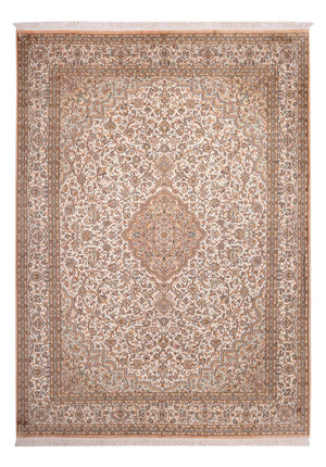 Tappeto di seta - Seta del Kashmir - 290 x 205 cm - sabbia