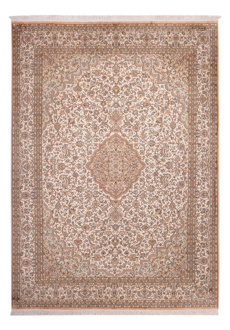 Tappeto di seta - Seta del Kashmir - 290 x 205 cm - sabbia