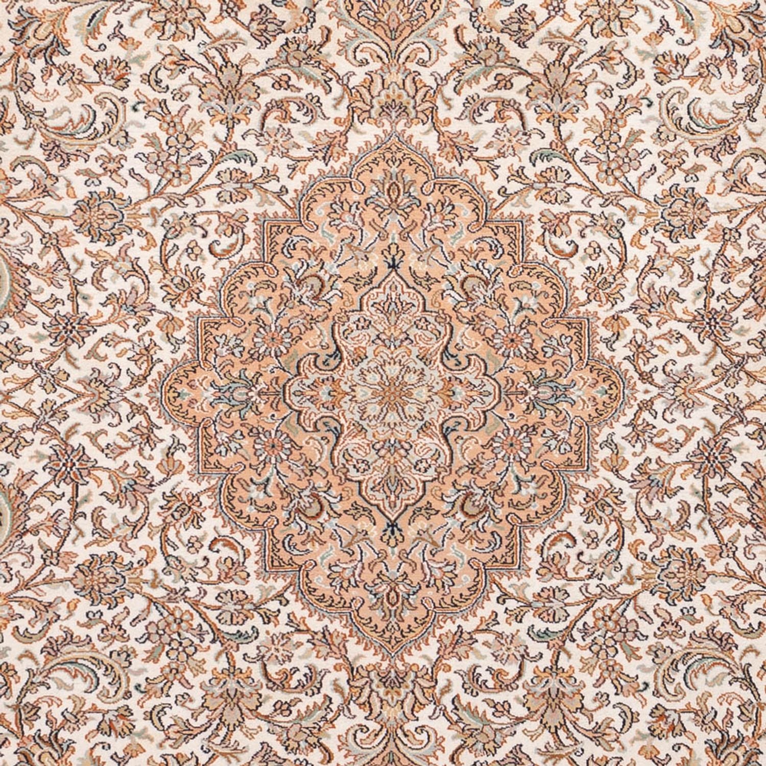 Tappeto di seta - Seta del Kashmir - 290 x 205 cm - sabbia