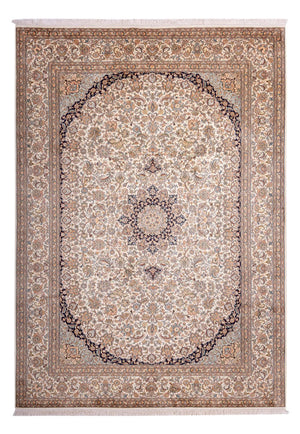 Tappeto di seta - Seta del Kashmir - 309 x 217 cm - sabbia