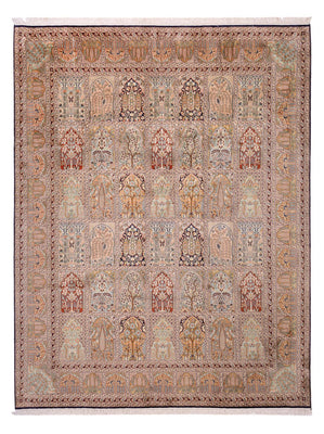 Tappeto di seta - Seta del Kashmir - 308 x 242 cm - beige scuro