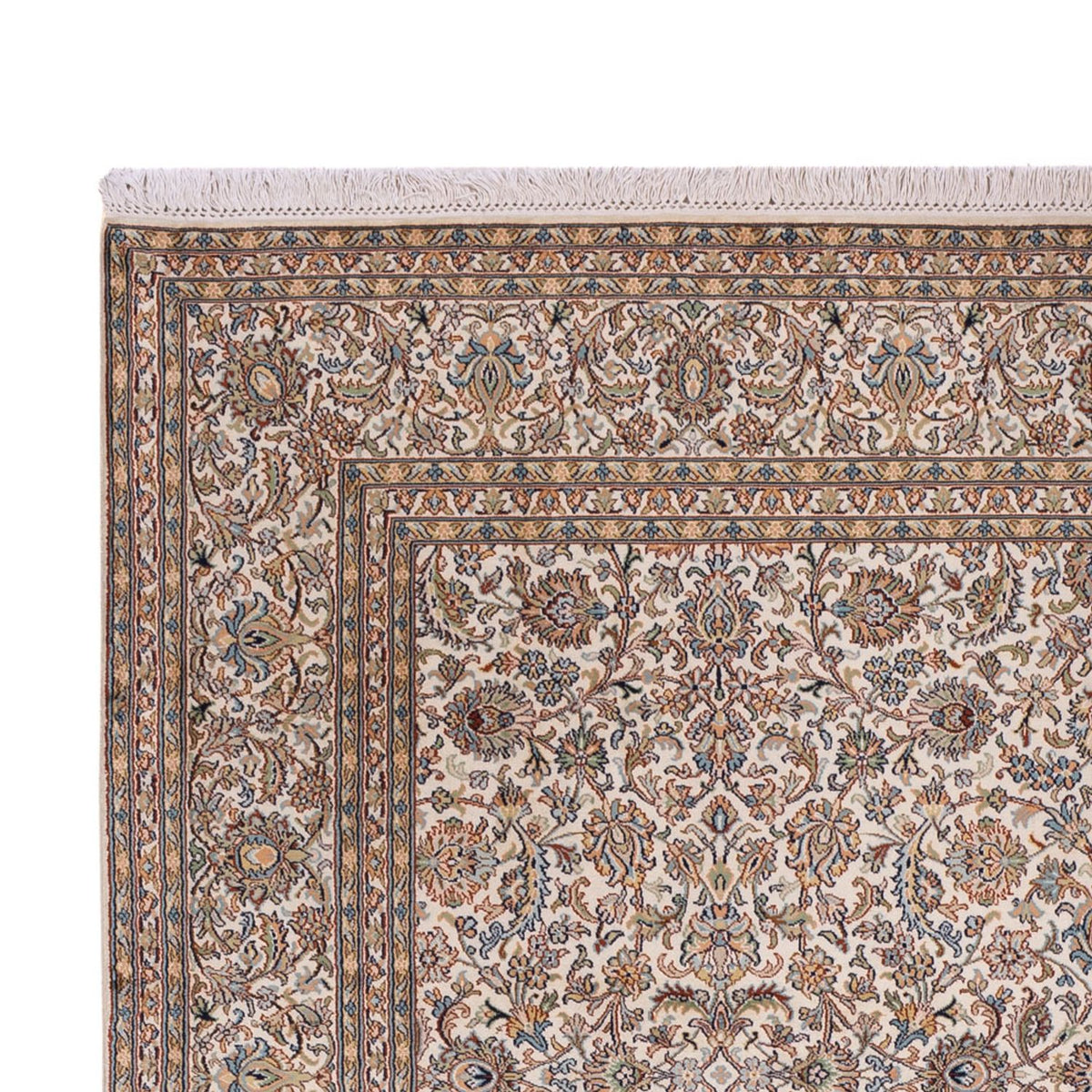 Tappeto di seta - Seta del Kashmir - 326 x 216 cm - beige scuro