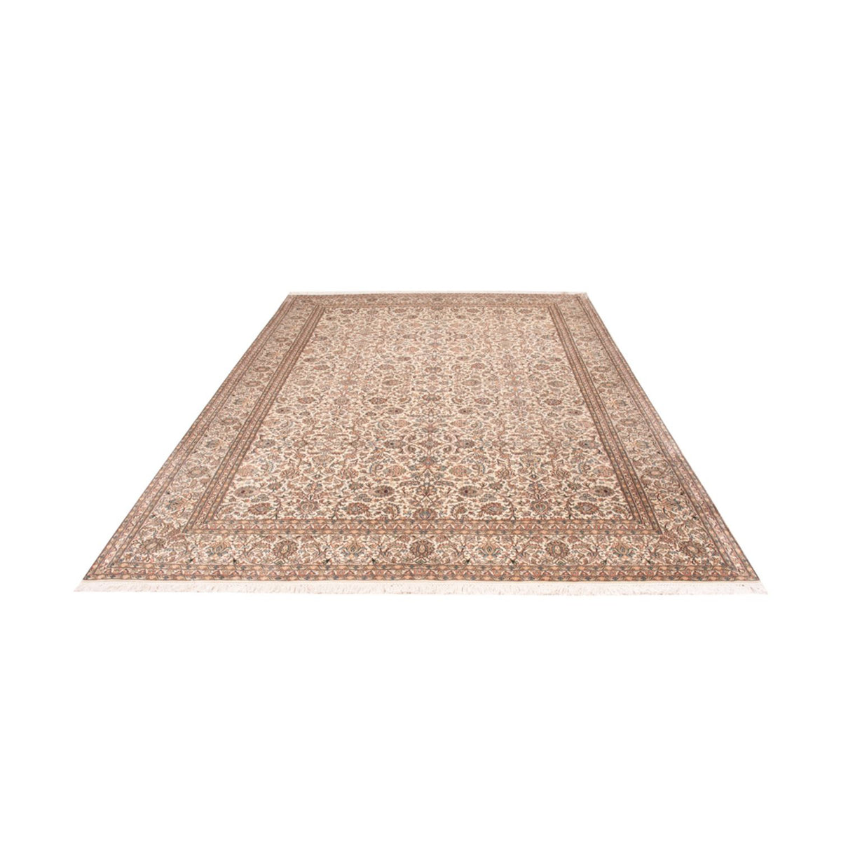 Tappeto di seta - Seta del Kashmir - 326 x 216 cm - beige scuro