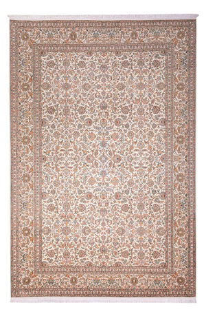 Tappeto di seta - Seta del Kashmir - 318 x 216 cm - beige scuro