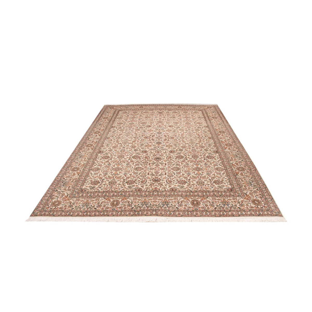 Tappeto di seta - Seta del Kashmir - 318 x 216 cm - beige scuro