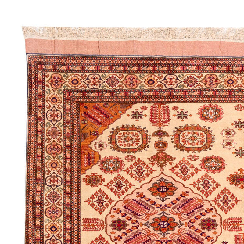 Tappeto di seta - seta afgana - 288 x 217 cm - rosso chiaro