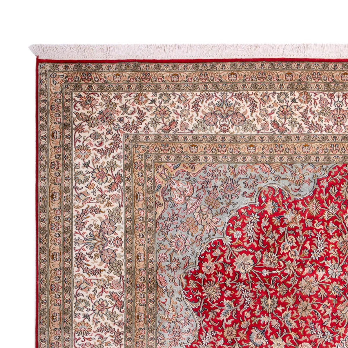 Seta del Kashmir Tappeto 220x303cm - Tappeto orientale