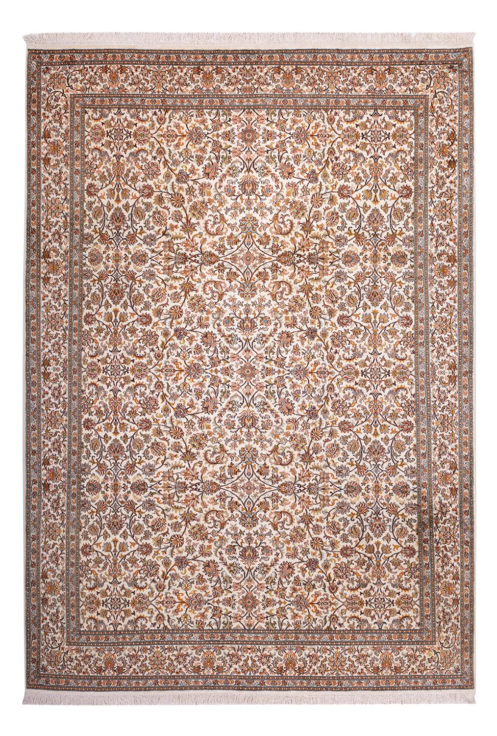 Tappeto di seta - Seta del Kashmir - 305 x 213 cm - sabbia