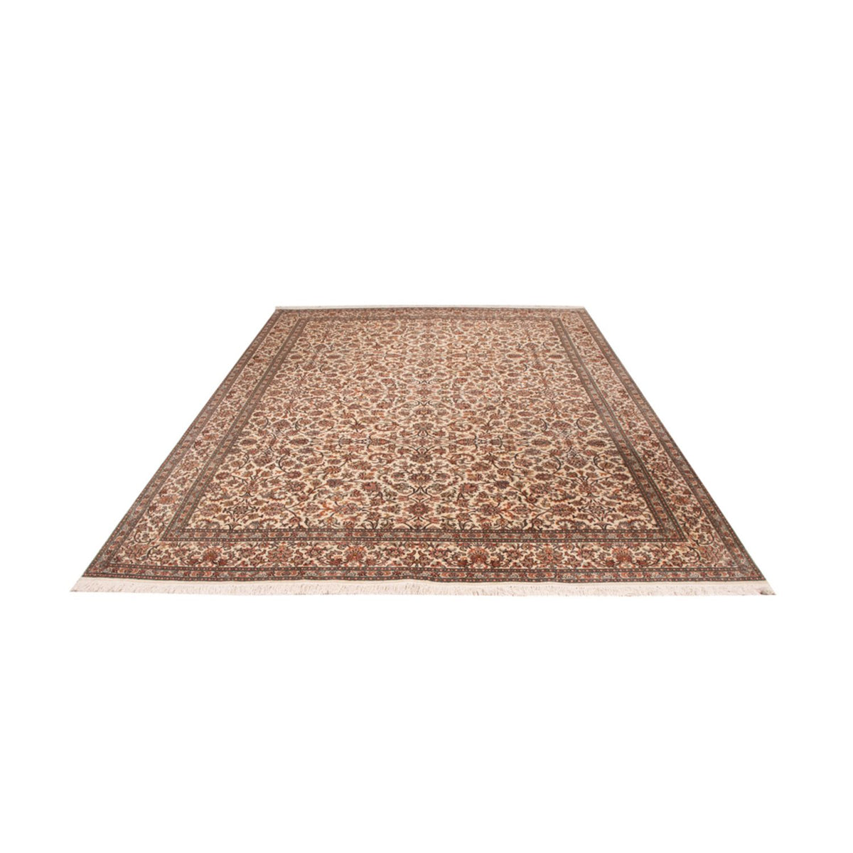 Tappeto di seta - Seta del Kashmir - 305 x 213 cm - sabbia