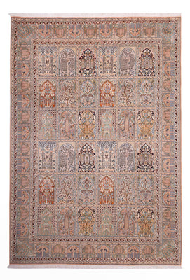 Tappeto di seta - Seta del Kashmir - 317 x 221 cm - beige scuro