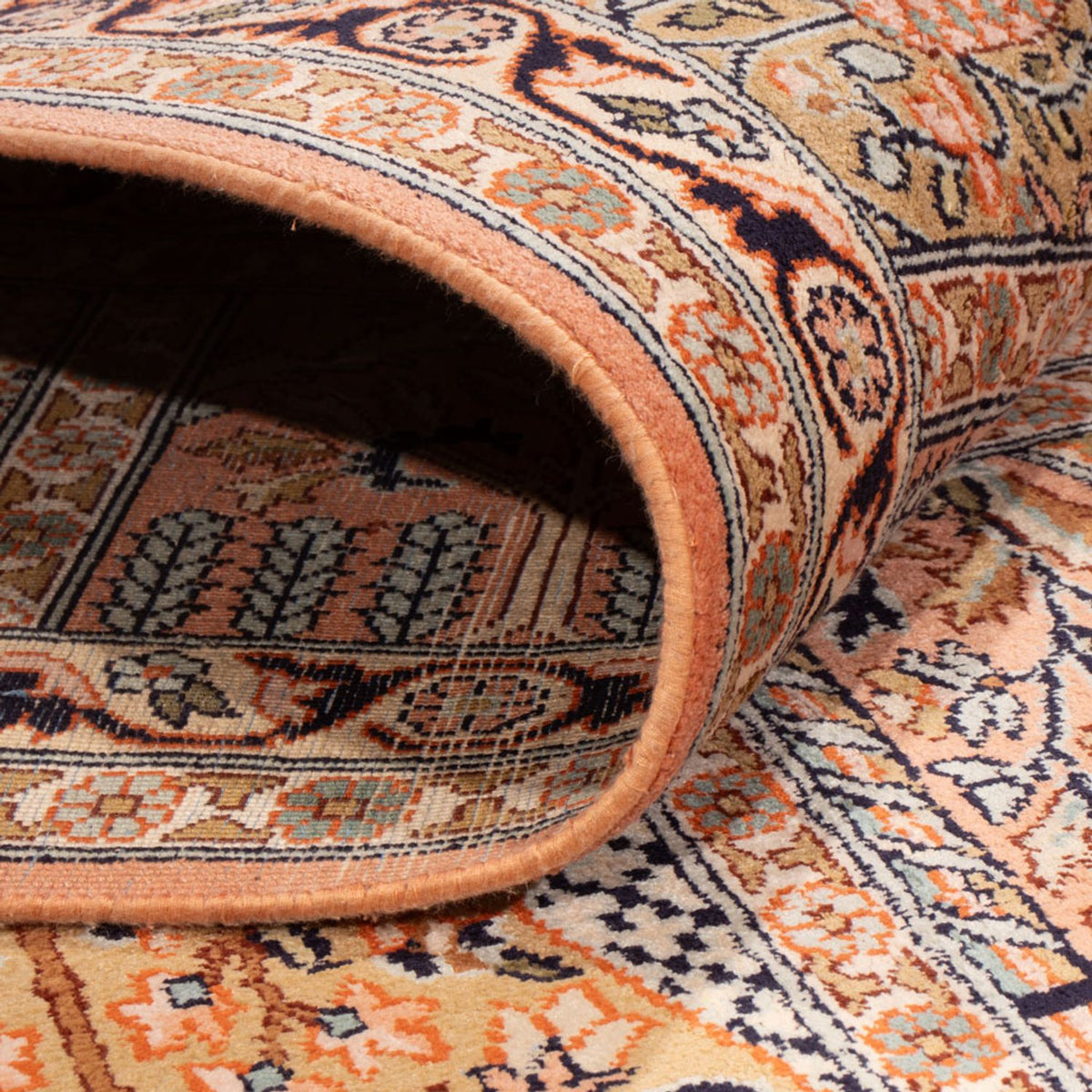 Tappeto di seta - Seta del Kashmir - 317 x 221 cm - beige scuro