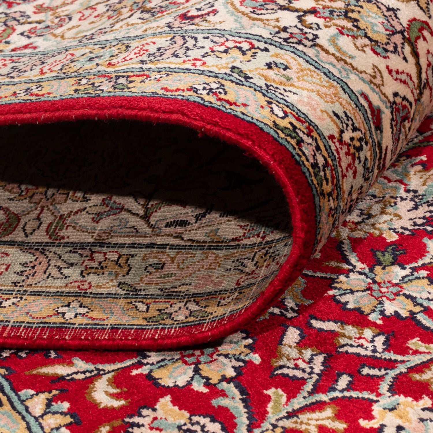 Tappeto di seta - Seta del Kashmir - 302 x 216 cm - rosso