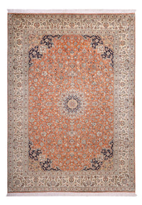 Tappeto di seta - Seta del Kashmir - 306 x 220 cm - terracotta