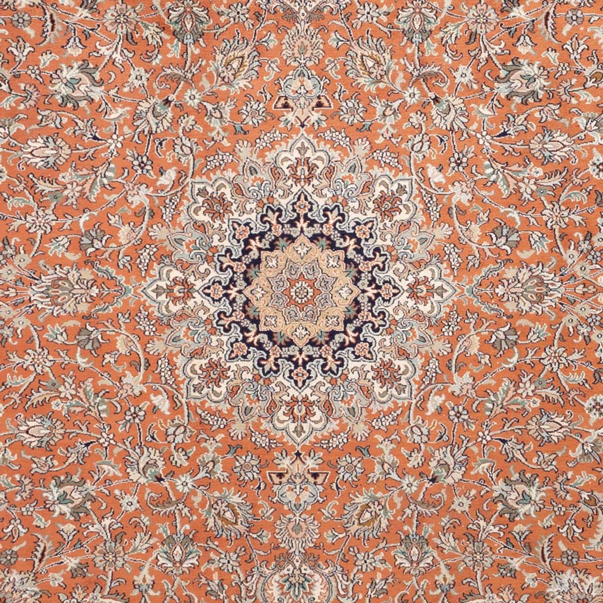 Tappeto di seta - Seta del Kashmir - 306 x 220 cm - terracotta
