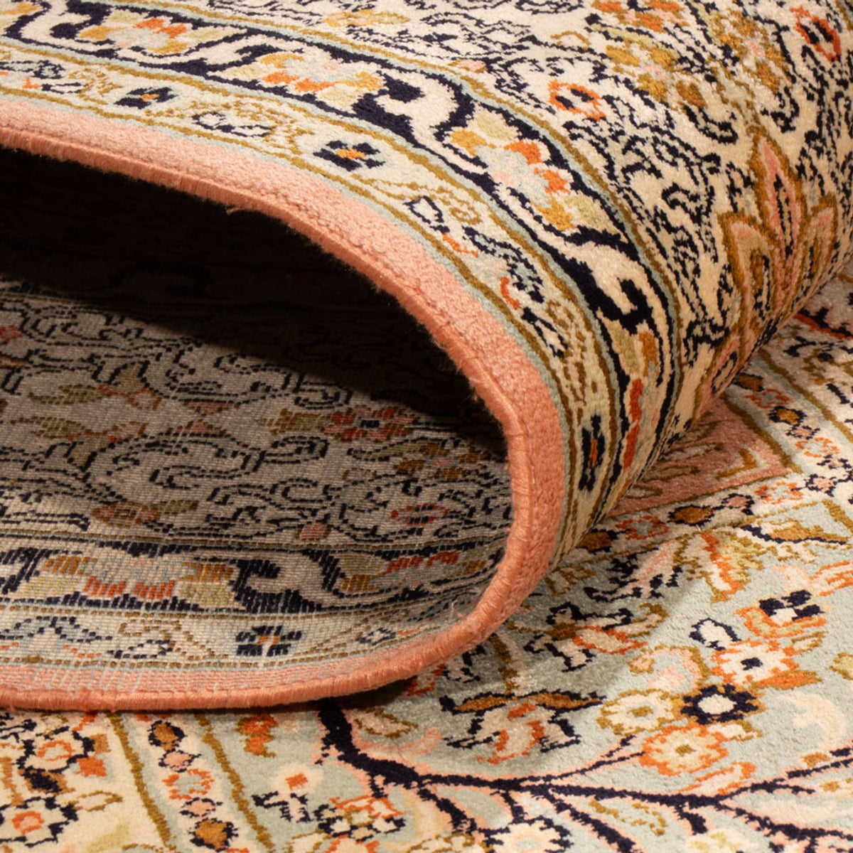 Tappeto di seta - Seta del Kashmir - 316 x 220 cm - beige scuro