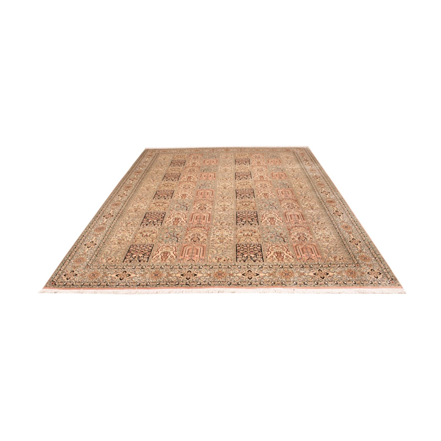 Tappeto di seta - Seta del Kashmir - 316 x 220 cm - beige scuro