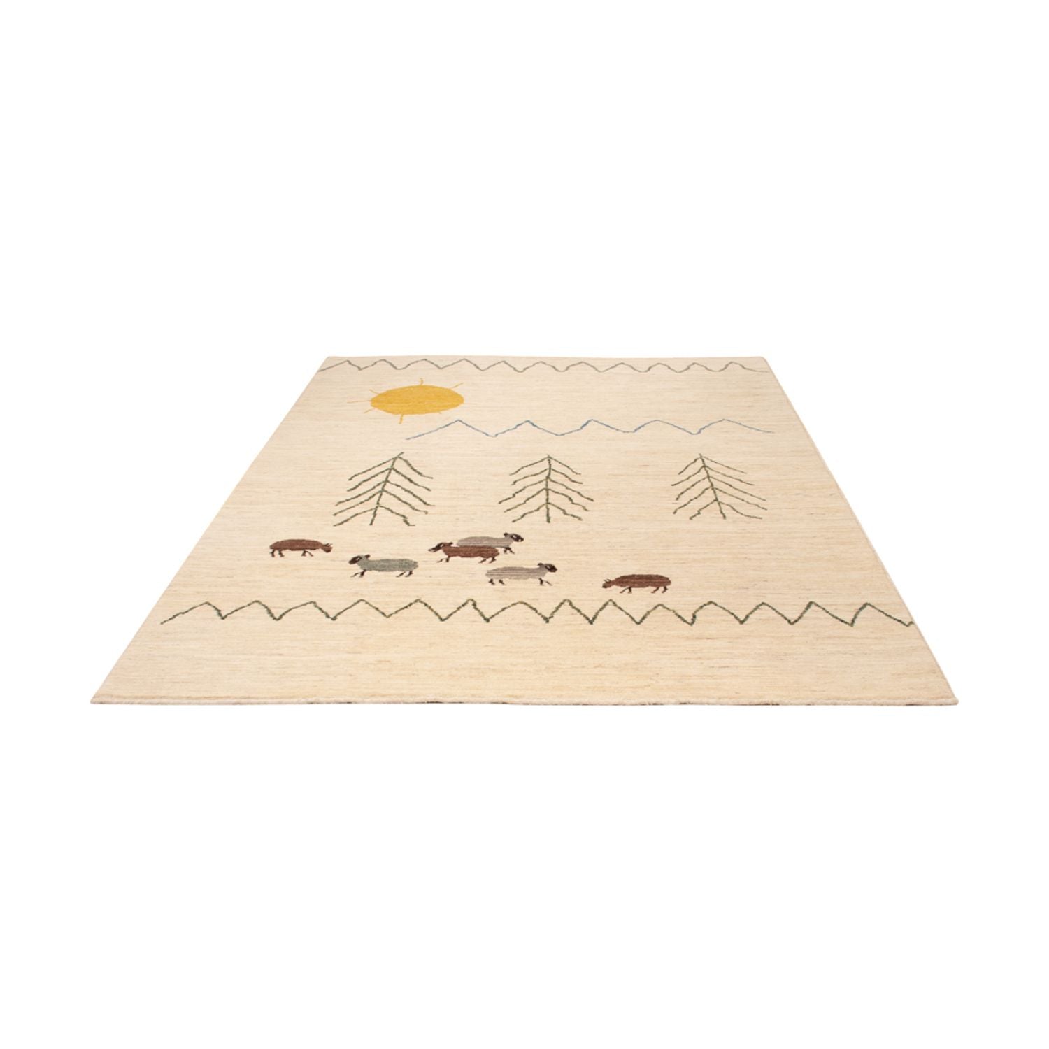 Tappeto berbero - 241 x 172 cm - naturale