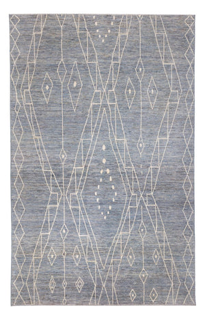 Tappeto berbero - 304 x 194 cm - blu mare