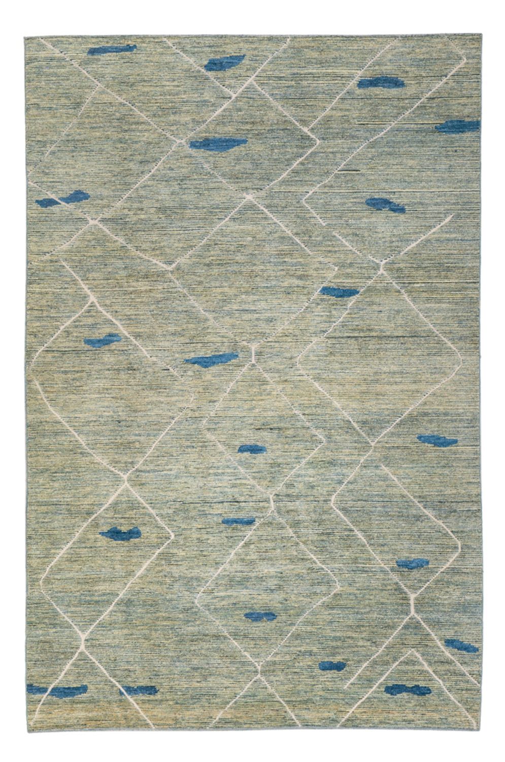 Tappeto berbero - 300 x 202 cm - verde chiaro