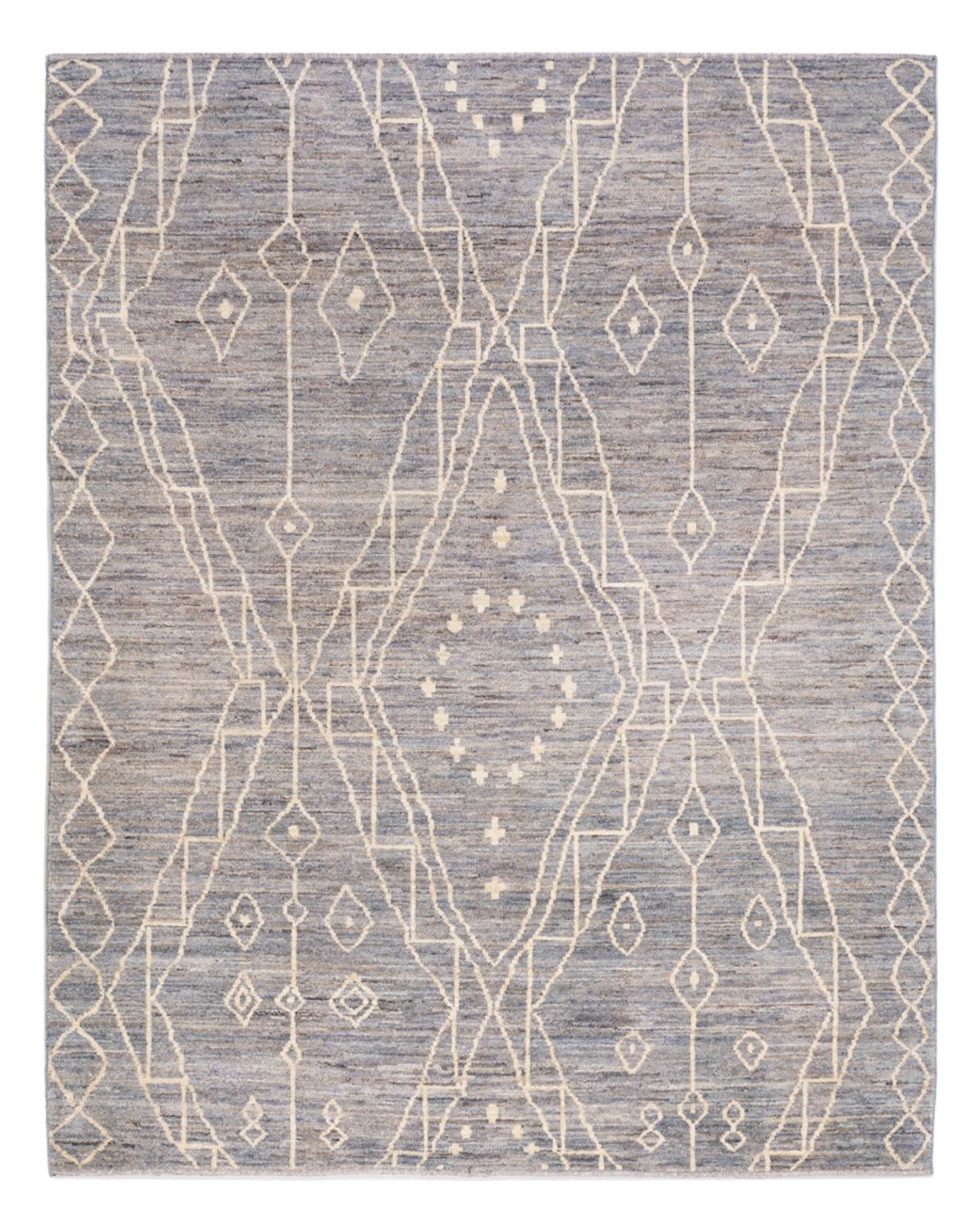 Tappeto berbero - 198 x 156 cm - blu mare