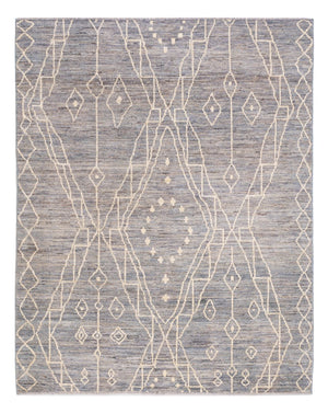 Tappeto berbero - 198 x 156 cm - blu mare