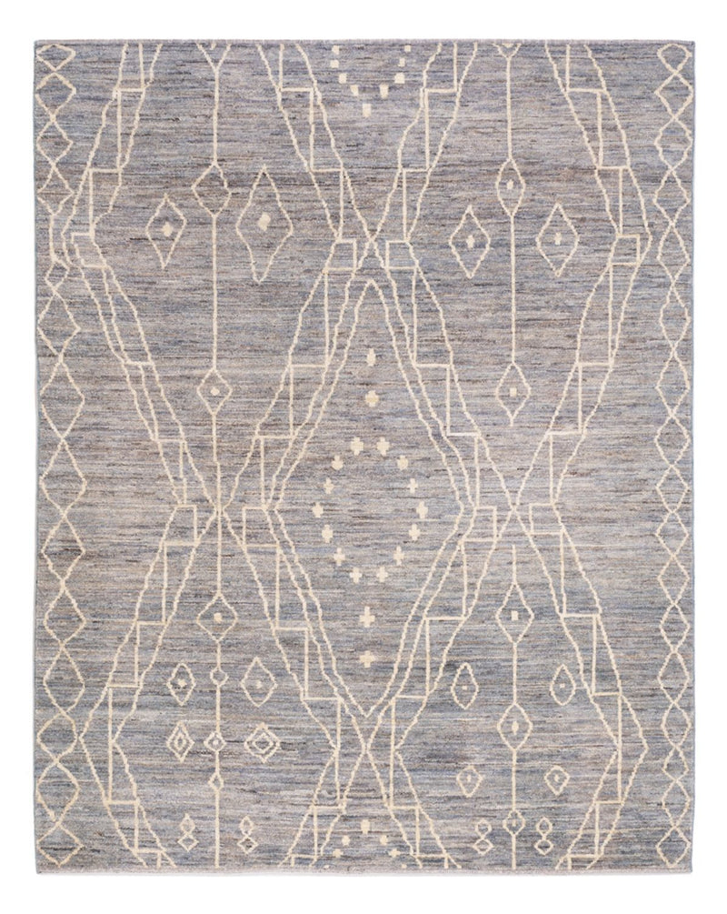 Tappeto berbero - 198 x 156 cm - blu mare