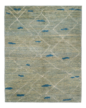 Tappeto berbero - 199 x 160 cm - verde chiaro