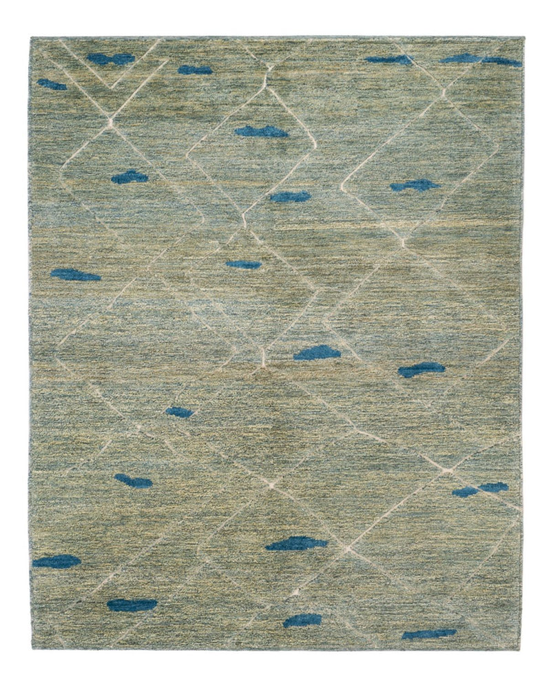 Tappeto berbero - 199 x 160 cm - verde chiaro