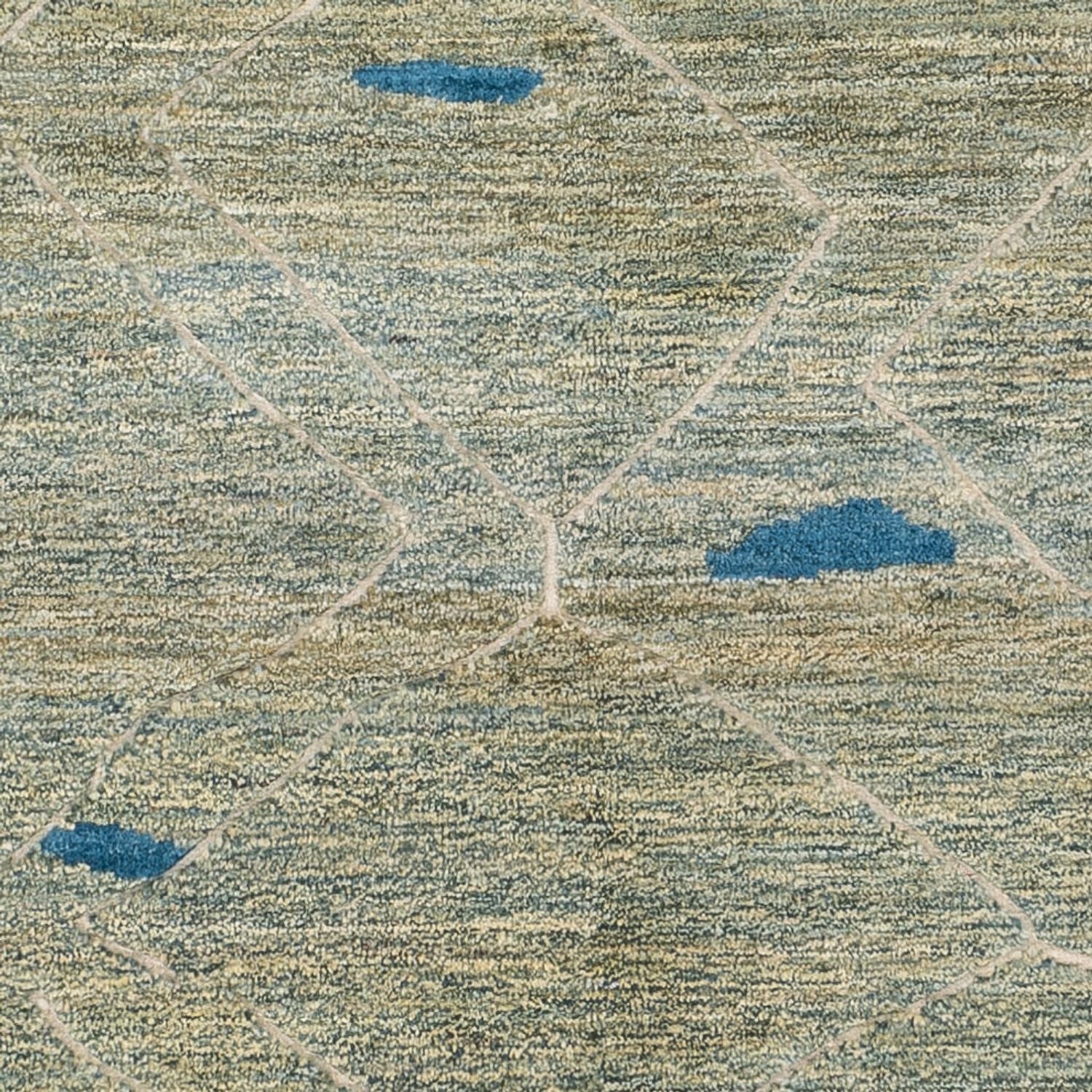 Tappeto berbero - 199 x 160 cm - verde chiaro