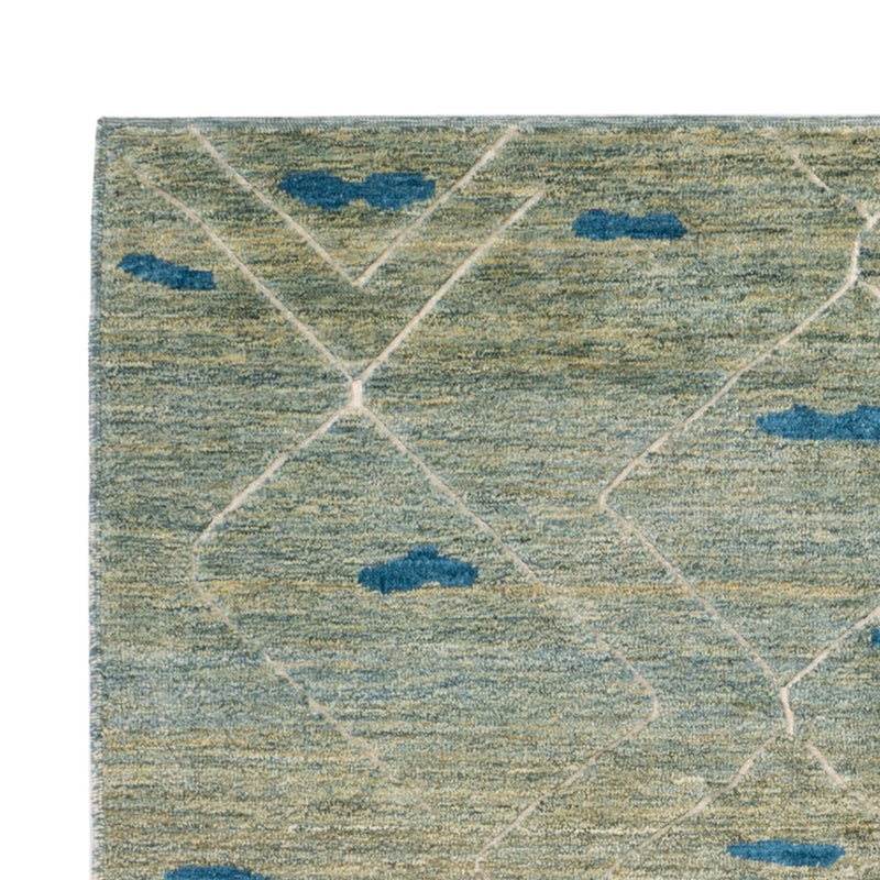 Tappeto berbero - 199 x 160 cm - verde chiaro