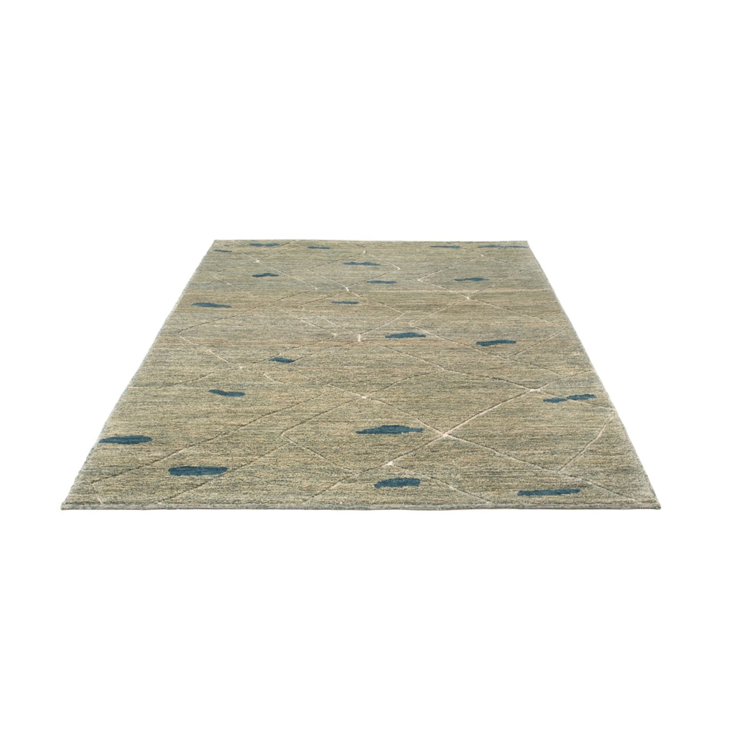 Tappeto berbero - 199 x 160 cm - verde chiaro