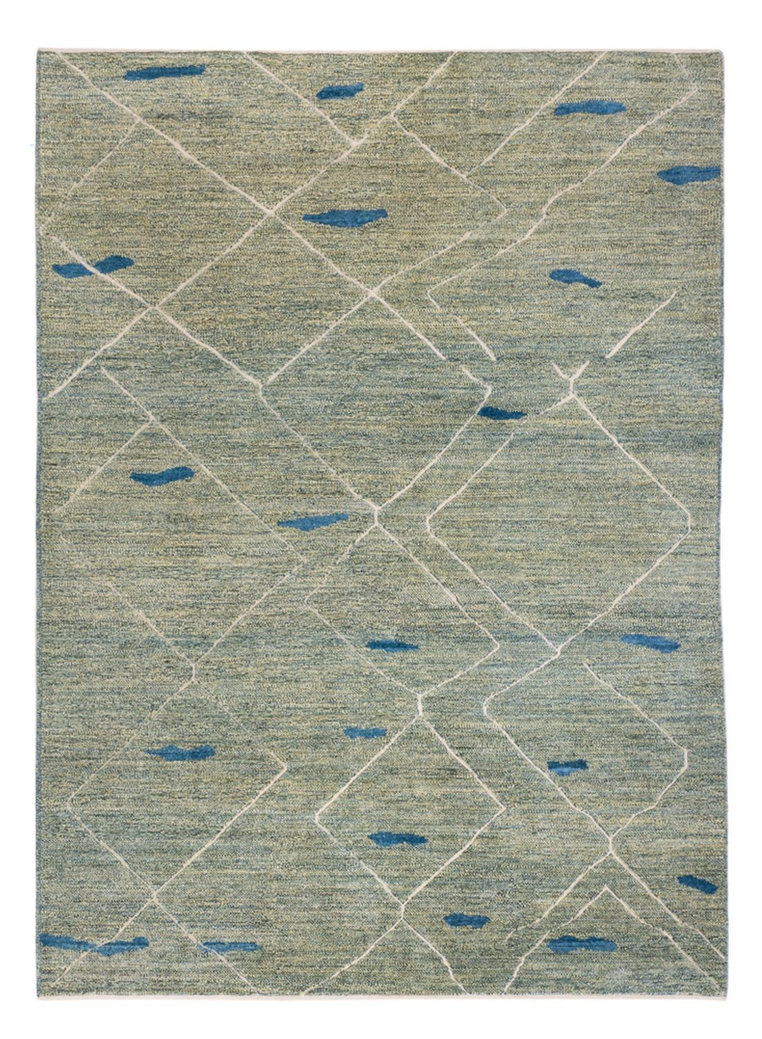Tappeto berbero - 236 x 172 cm - verde chiaro