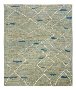 Tappeto berbero - 300 x 256 cm - verde chiaro
