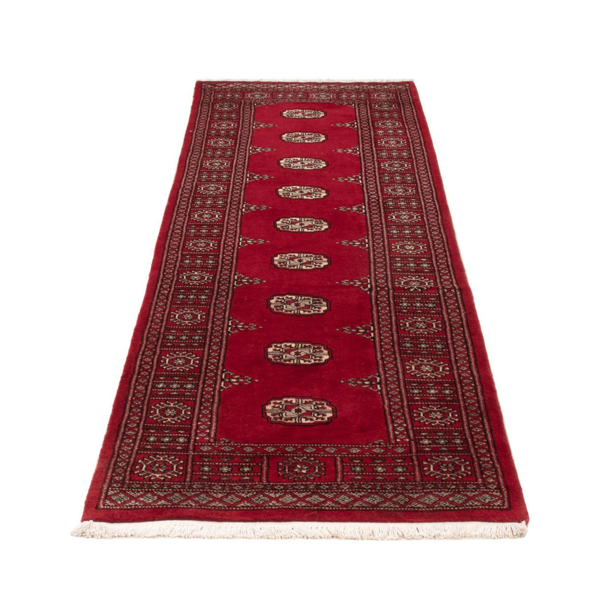 Tappeto corsia Tappeto Pakistani - 257 x 75 cm - rosso