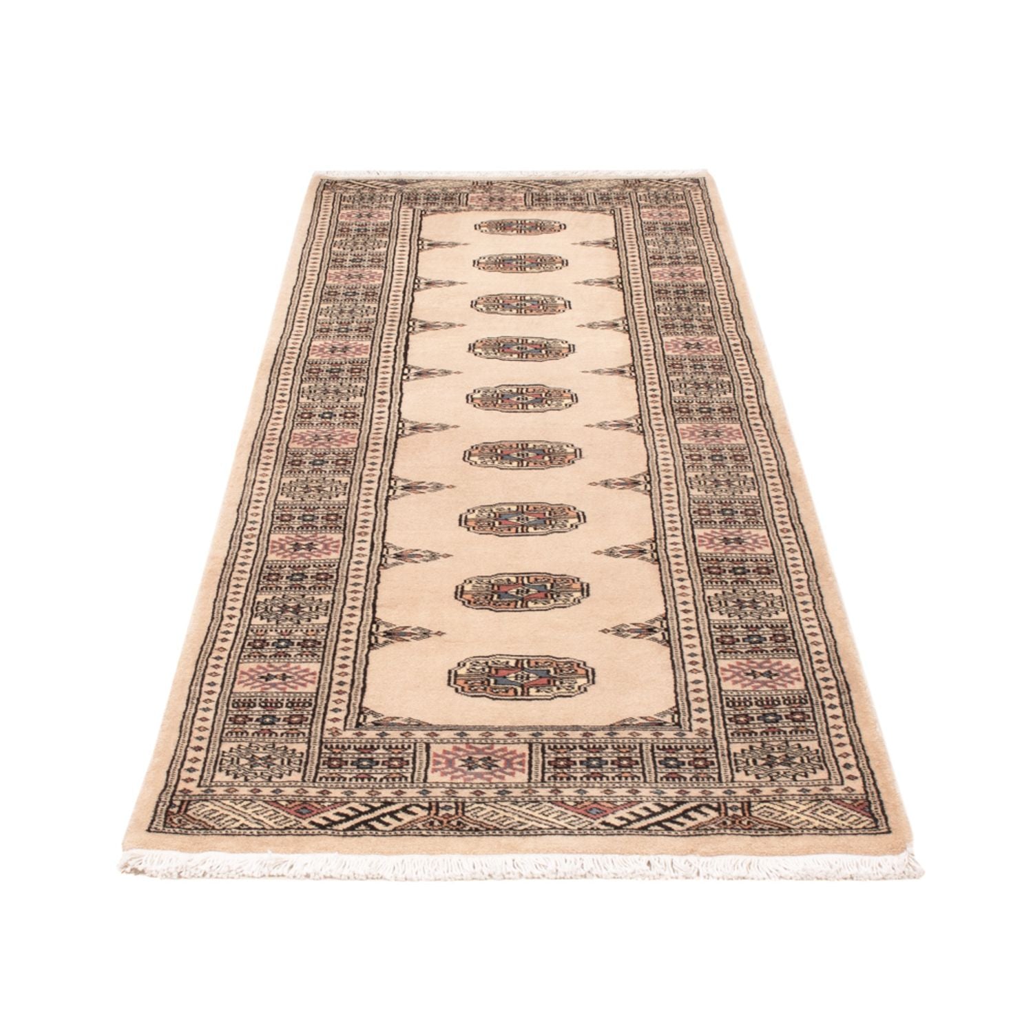 Tappeto corsia Tappeto Pakistani - 234 x 76 cm - beige
