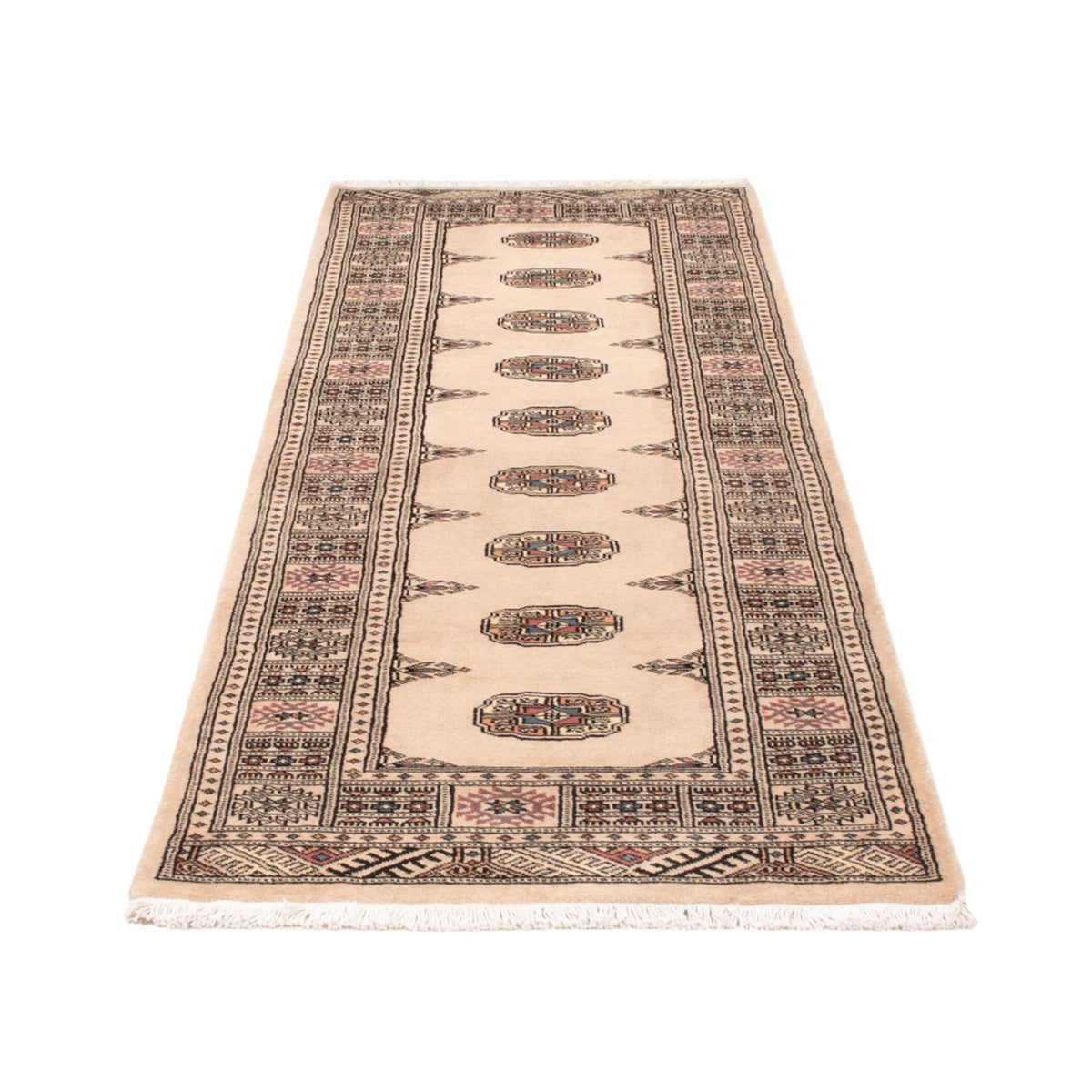 Tappeto corsia Tappeto Pakistani - 234 x 76 cm - beige