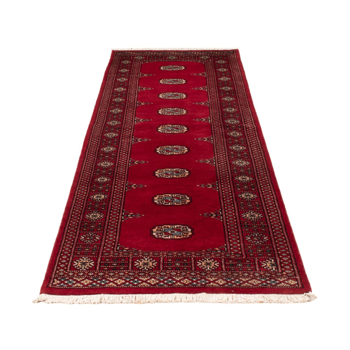 Tappeto corsia Tappeto Pakistani - 247 x 77 cm - rosso
