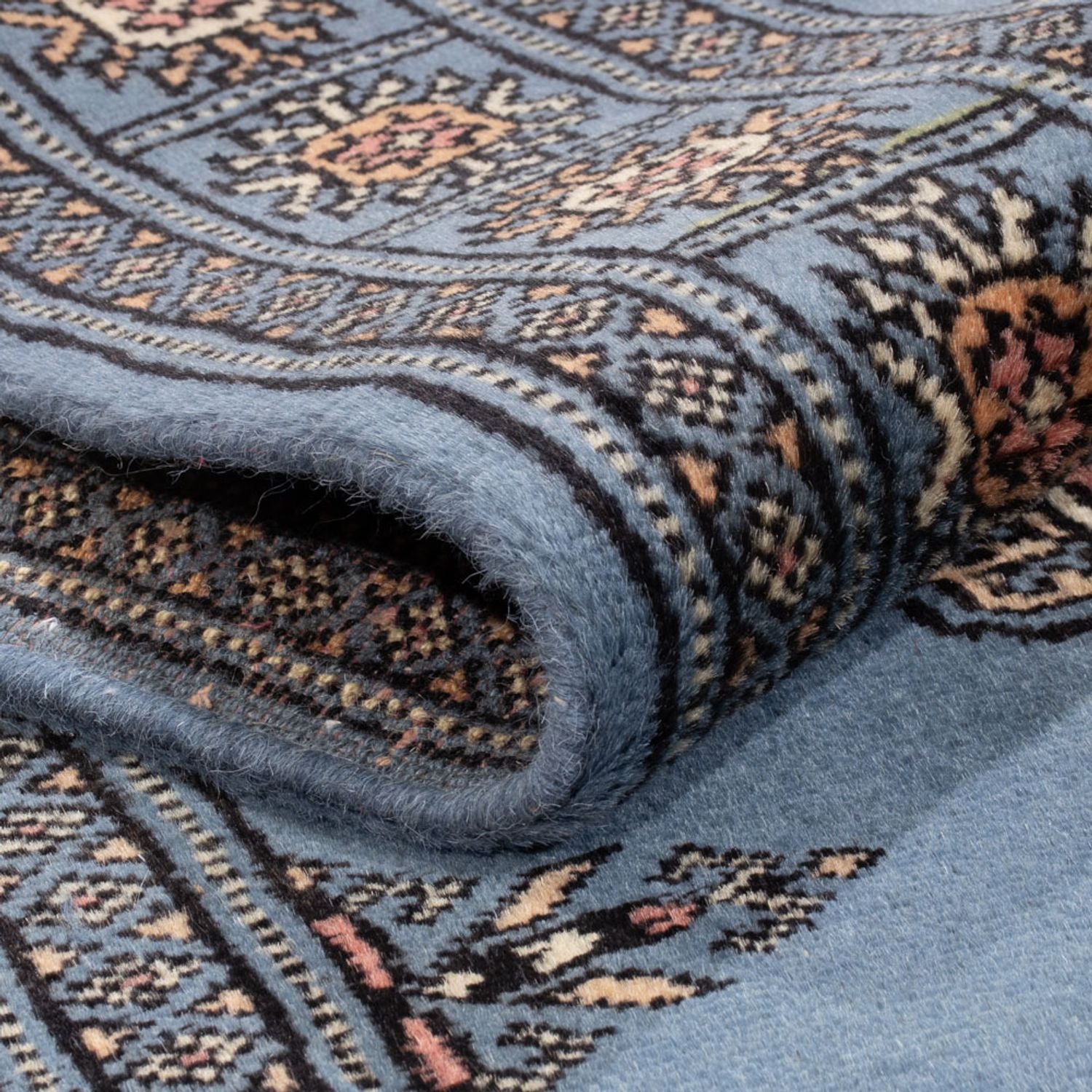 Tappeto corsia Tappeto Pakistani - 196 x 77 cm - blu