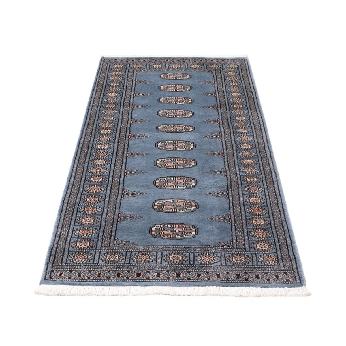 Tappeto corsia Tappeto Pakistani - 196 x 77 cm - blu