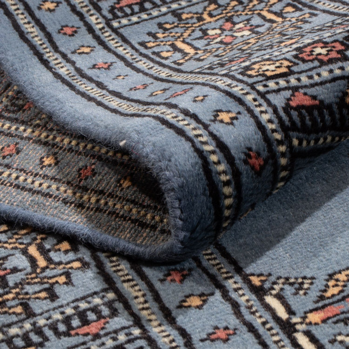 Tappeto corsia Tappeto Pakistani - 197 x 77 cm - blu