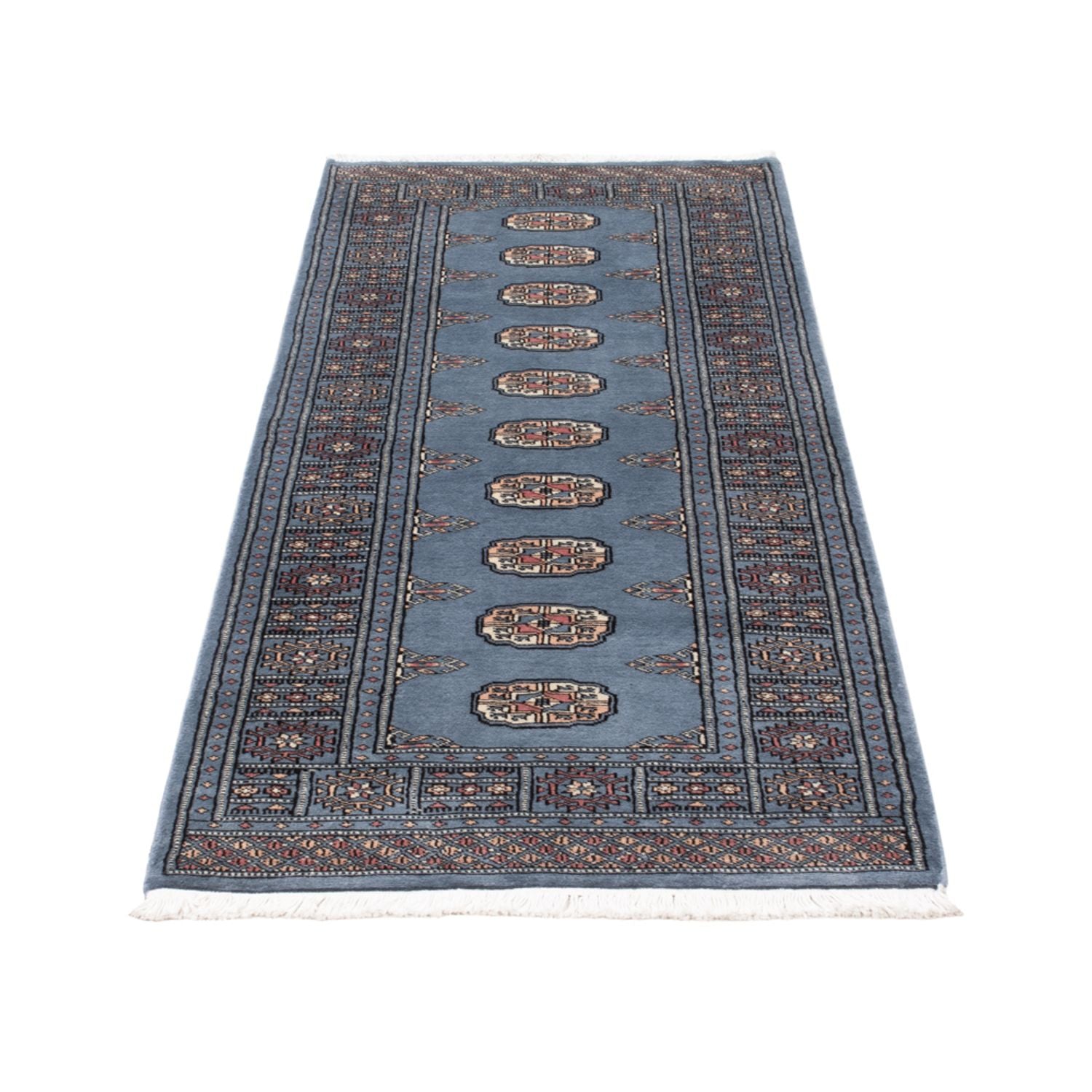 Tappeto corsia Tappeto Pakistani - 197 x 77 cm - blu